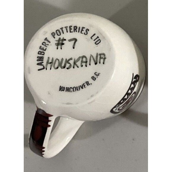 Vintage David Lambert Potteries Mug #7 HOUSK'ANA First Nations Haida 1960s - Picture 4 of 4